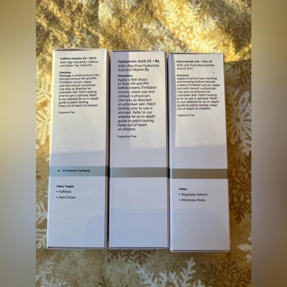 The Ordinary Caffeine, Hyaluronic & Niacinamide Bundle NWT - Picture 4 of 6